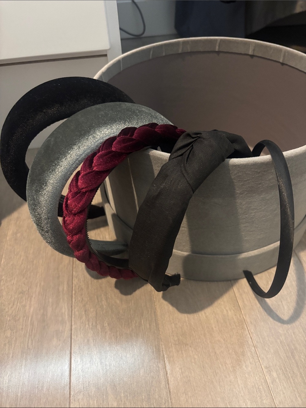 SHEIN Women’s Headband Set in Black, Gray, Burgundy
